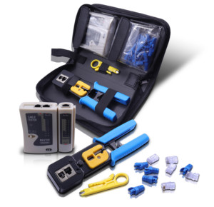 Nouveauté : Kit d'outils de sertissage Goldtool TTK-119 avec testeur de câble pour les tests réseau et l'installation de connecteurs RJ45, Taïwan - Product Image 1