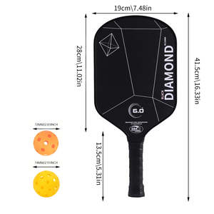Pala de Pickleball Quiet Impact de 16 mm con Núcleo de Fibra de Carbono, Portátil, Aprobada por la USAPA, para Niños, Áreas con Ruido Restringido y Gimnasios - Product Image 6