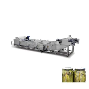 Máquina de proceso de pasteurización de pepino, tarro de clase, equipo de unnel