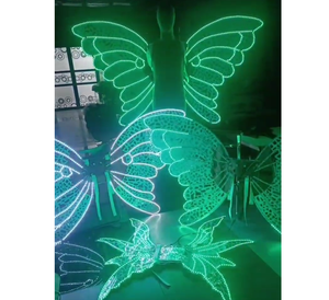<strong>LED</strong> Illuminated <strong>Clothing</strong> <strong>LED</strong> Butterfly Costume Club Atmosphere Props <strong>Clothing</strong> - Product Image 1
