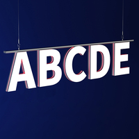 Panneaux publicitaires à DEL personnalisés Logo de voie extérieure Alphabet lumineux Lettres en acrylique pour panneaux publicitaires polyvalents