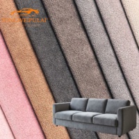 Tissu d'ameublement en velours tissé super doux Holland - Luxe uni 100% nylon pour canapé et housse de siège auto, anti-bouloches et anti-moisissure