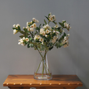 Taobao: Venta al por mayor de fabricantes, set de fotografía <span class=keywords><strong>floral</strong></span> para bodas, flor artificial, rosa de tallo largo con múltiples cabezas - Product Image 3