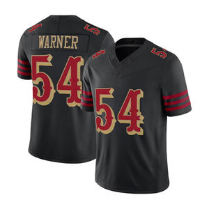 Футболка 2025 Сан-Франциско, 54, Fred Warner 13, Brock Purdy 85, George Kittle 97, Bosa, новая сшитая Футбольная форма - Product Image 3