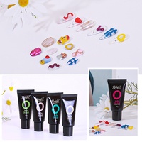 DIY 3D Nail Designs French Manicure Gel Wholesale Nail Art Uv Colored Soft 3D Multifunctional Gel Polish