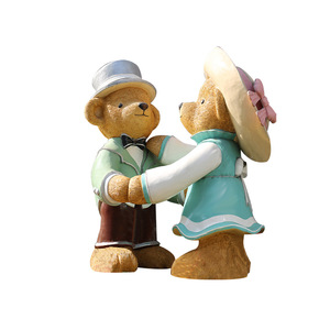 Sculpture d'ours en fibre de verre Libite, statue d'animal de dessin animé pour jardin extérieur, fabricant sur mesure - Product Image 4