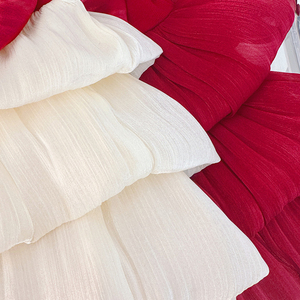 Nuovo Stile di Abito per Bambine con Grande Fiocco, Gonna Estiva a Maniche Corte in Tulle <span class=keywords><strong>Bianco</strong></span> Stratificato, <span class=keywords><strong>Vestito</strong></span> da Principessa alla Moda - Product Image 5