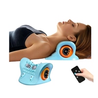 Appareil de massage doux pour le cou et les épaules, traction électrique, vibration, chaleur, relaxation, massage cervical par impulsions avec télécommande