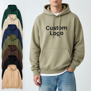 Sudaderas con capucha de invierno personalizadas con cremallera y estampado para hombre, al por mayor, de alta calidad, tipo jersey, lisas, estilo urbano, de peso pesado, unisex - Product Image 1