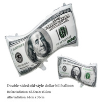 Ballon en aluminium sur le thème du casino : Cartes de poker (A, J, Q, K), Dollar, Dés pour la décoration de fête d'anniversaire à Las Vegas