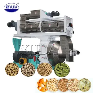 YUDA Ce Approved 25 Ton Per Hour Animal Feed Processing Plant Pellet Maker Machine For Sale