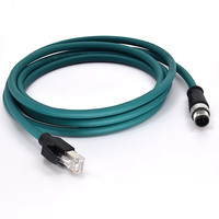 Câbles de connexion pour équipements industrielles : Câbles Ethernet industriels M12, Câbles réseau RJ45 à 4 conducteurs. La personnalisation est prise en charge.