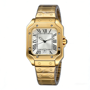 Reloj de Pulsera de Lujo para Hombre, con Descuento por Compra Mixta, de Cuarzo, Resistente al Agua, Estilo Ejecutivo, con Carátula Romana Luminosa, Cristal y Agujas Simples - Product Image 3