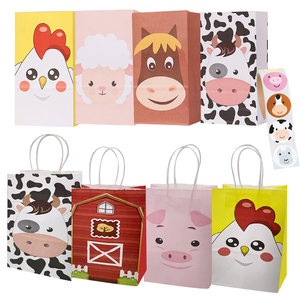 Bolsa de <span class=keywords><strong>Papel</strong></span> Kraft Marrón y Blanca con Asa para Impresión de Logotipo, Bolsa de <span class=keywords><strong>Papel</strong></span> Kraft Reutilizable con Asa - Product Image 3