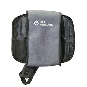 PENGGONG กระเป๋าเป้สะพายหลังอุปกรณ์ดิจิตอลสีเทาไนลอนกันกระแทกกระเป๋าสะพายไหล่ข้างเดียวสำหรับจัดเก็บโทรศัพท์แท็บเล็ต - Product Image 3