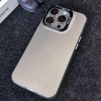Coque de téléphone portable anti-chute 2-en-1 pour iPhone 17 Pro Max, avec cadre photo IMD coloré et protection de l'appareil photo, coque arrière pour mobile