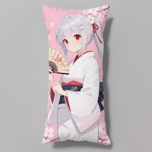 Индивидуальная наволочка для тела Аниме Dakimakura, однотонная и мультяшная с рисунком, для дома или отеля, подушка для постельного белья на молнии - Product Image 5