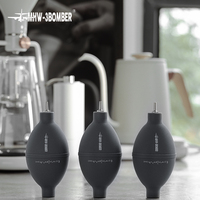 MHW-3BOMBER Souffleur d'air en silicone, outil de nettoyage manuel pour moulin à café, buse en acier inoxydable, dépoussiéreur pour équipement de barista