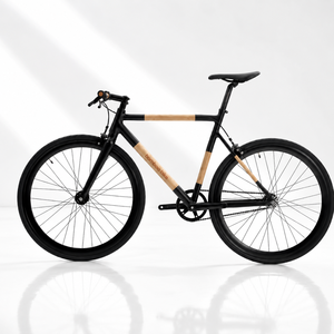Durable Bamboo Bike <b>Frame</b> for BMX & Road Bicycles Aluminum Alloy Foldable Adjustable Seat Height Compatible Standard Components - Product Image 1