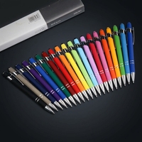 Stylo bille métallique personnalisé avec logo, encre noire et bleue 1,0 mm, gravure laser, stylo de direction pour cadeau d'affaires