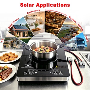 Cocina <span class=keywords><strong>de</strong></span> Inducción Portátil <span class=keywords><strong>de</strong></span> 24V/48V Alimentada por Panel Solar, 1000-1600W, para Camping, RV y Hogar, OEM/ODM Disponible - Product Image 2