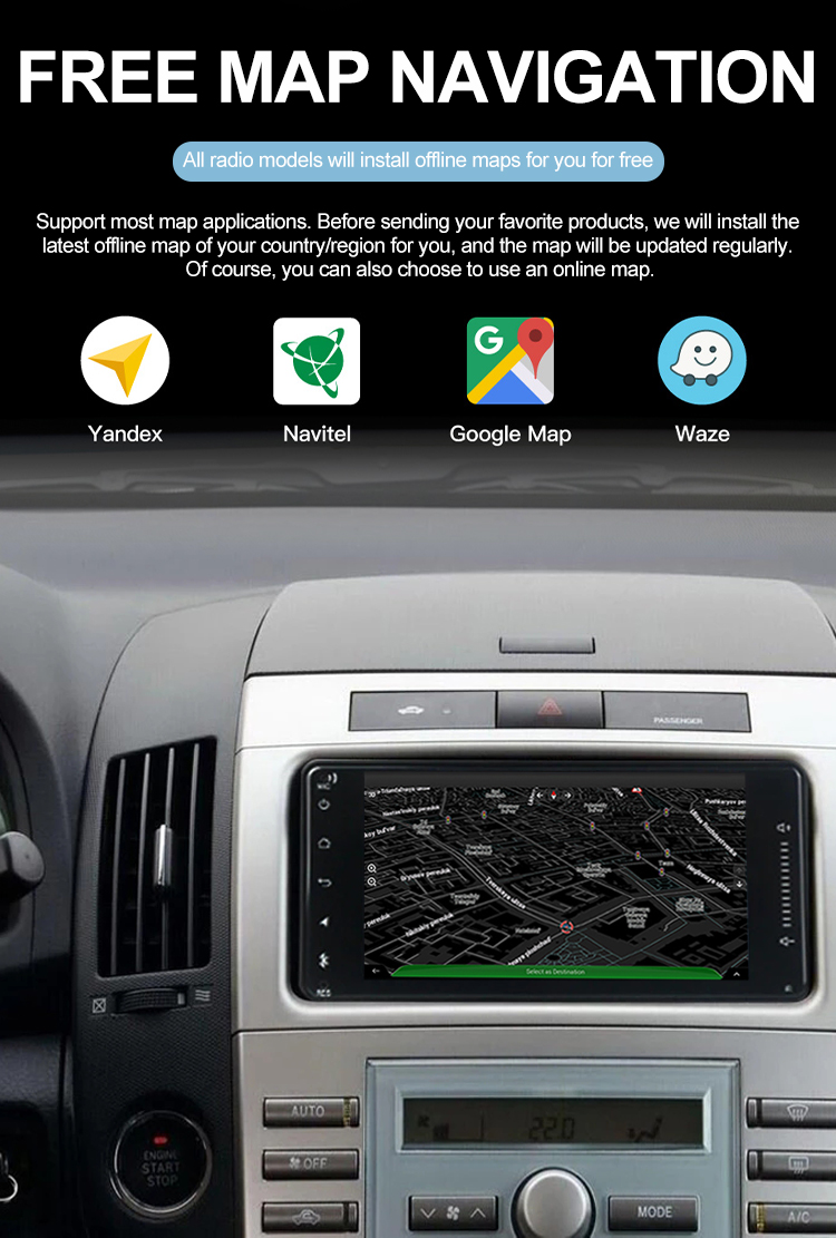 7 inch for Toyota Universal 2000-2020 Car DVD Player Android auto GPS Multimedia Radio