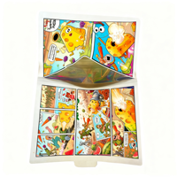 Sac Cali en mylar holographique à impression numérique Sac façonné et découpé Sacs en mylar personnalisés pour bandes dessinées