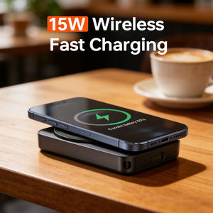 Power Bank Magnetico Sottile da 5000mAh 10000mAh - Ricarica Wireless 15W e Ricarica Rapida PD 20W per Utenti di Smartphone in Movimento - Product Image 5