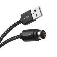 Cable de Carga Magnético Recto HYTEPRO M575 con 2 Pines Pogo, Trenzado, 2A, 5 a 24V, para IoT Industrial, Medicina y Electrónica Portátil