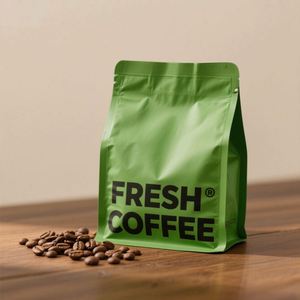 Bolsas de Embalaje de Café Cuadradas Transparentes con Fondo Plano y Cierre Personalizado de 100g, 250g, 500g, con Válvula a Prueba de Humedad para Chicle - Product Image 4
