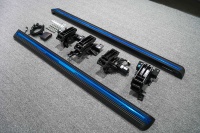 Marchepieds électriques rétractables en alliage d'aluminium argenté et noir, marchepieds latéraux automatiques, barre de marche automatique, compatibles avec Range Rover Vogue L405