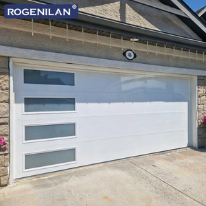 Portes <span class=keywords><strong>de</strong></span> <span class=keywords><strong>garage</strong></span> sectionnelles intelligentes isolées sur mesure <span class=keywords><strong>de</strong></span> l'usine Rogenilan, en aluminium, avec double vitrage trempé - Product Image 3