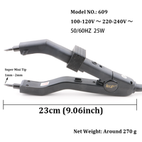 Nouvel arrivage Extension de cheveux à la kératine Mini connecteur de fusion à pointe pointue avec température réglable en plastique durable