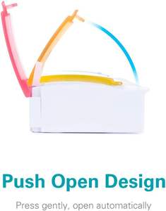 Grande scatola di pillole di plastica quotidiana settimanale 7 giorni <span class=keywords><strong>2</strong></span> volte al giorno organizzatore di pillole con pulsante - Product Image 2