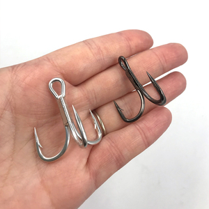 Hameçons triples TEASER ST66 5X pour la pêche au gros gibier, hameçons triples en acier au carbone de haute qualité pour la pêche au thon - Product Image 4