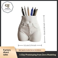 Porte-stylos en forme de taille, organisateur de bureau créatif, grande capacité, support de rangement pour crayons et pinceaux de maquillage, unique pour la maison et le bureau