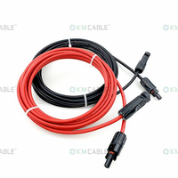 Câble de connecteur de panneau solaire en gros 6mm rouge noir DC câble de rallonge solaire PV 1m 2m 3m 5m 10m câble de connexion