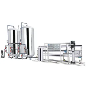 Sistem pelindung Aqua Osmosis terbalik baja tahan karat industri 250 L Per jam minum RO Filtre A pemurni air