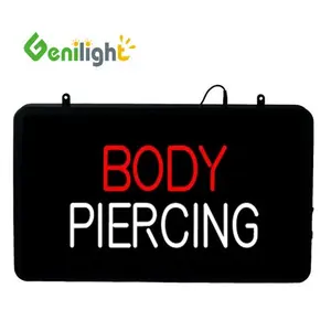 Genilight 56*33 cm vücut piercing ve dövmeler led neon burcu