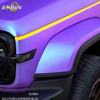 SOUPER BRILLANT DIAMANT LAVANDE BLEU Auto Vinyle Wrap Auto-Adhésif Film Decal Air-Release Bubble Free Brillant DIY Voiture Emballage Rouleau
