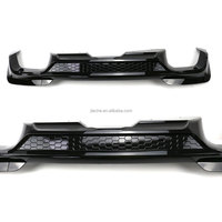 Couvercle d'extension de diffuseur de becquet de lèvre de pare-chocs arrière ABS pour BMW X3 X3M G01 2019-2021 Kits de carrosserie de diffuseur arrière accessoires de voiture