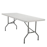 Table de salle à manger pliable en plastique HDPE, populaire et pratique pour l'extérieur, en promotion