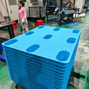พาเลทพลาสติกสีน้ำเงิน Shunlu ขนาด 1200x1000x130 มม. แบบขึ้นรูปด้วยการเป่าลม หน้าเดียว สำหรับงานอุตสาหกรรม รับน้ำหนักได้ 1.5 ตัน ทางเข้า 4 ทิศทาง สำหรับคลังสินค้า - Product Image 3