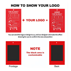 Couverture anti-feu pour cuisine, personnalisée, EN 1869, 1,8 m x 1,8 m, <span class=keywords><strong>extincteur</strong></span>, épaisseur 0,43 mm, isolation thermique, couverture anti-feu pour avion, MSDS - Product Image 5