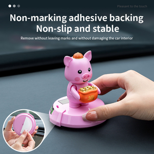 2-in-1 Moving Doll Car Decor mit temporärem Parks child Niedliche Cartoon Center Console Ornamente & Not nummern schild - Product Image 5