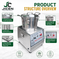 Machine multifonctionnelle pour pâte de piment et d'ail, hachoir à pommes de terre, équipement de découpe de légumes et de préparation de purée JICEN