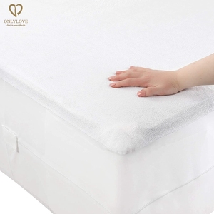 Bán Buôn Cơ Bản Bộ Đồ Giường 100% Không Thấm Nước Nệm Dây Kéo Vỏ Mềm Mại Không Ồn Ào Dệt Kim Giường Mat Cho Người Lớn Đồng Bằng Phong Cách - Product Image 5