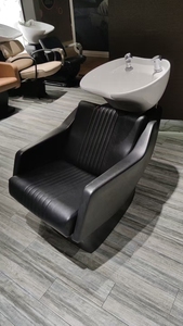 2026 Modern Design Shampoo Bed And Chair Bowl Wholesale Prices Black Basin Color For Beauty Centers And Barbershops - Product Image 2