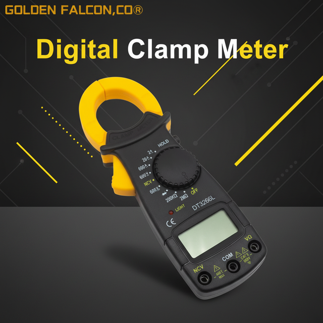 DT3266L Digital Clamp Meter 400A 600V LCD Display Multimeter Multi Functions Professional Electrical Measuring Tool