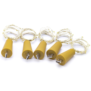 Dây Chai Rượu Vang Sạc Điện USB Chống Nước 2M 20Leds Đèn Giáng Sinh Bằng Đồng Nút Bần Ban Đêm <span class=keywords><strong>LED</strong></span> - Product Image 1